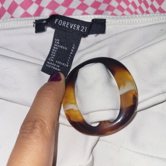 White puff sleeves crop top - Picture 3 of 3